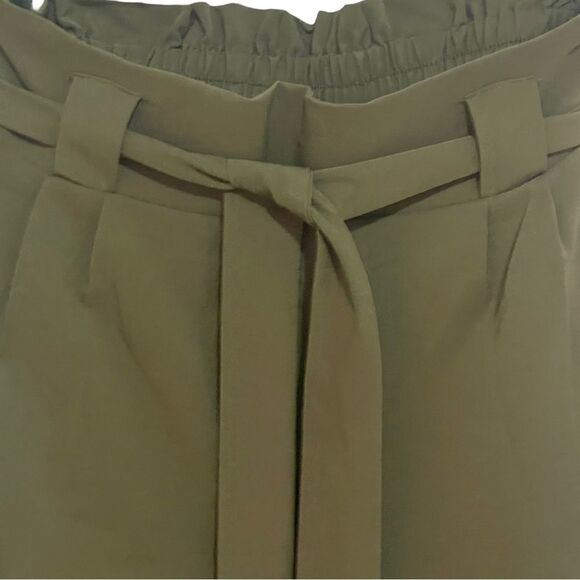 Grace Karin High Waist Belted Bow Tie Paper Bag Tie Ankle Pants - Picture 9 of 16